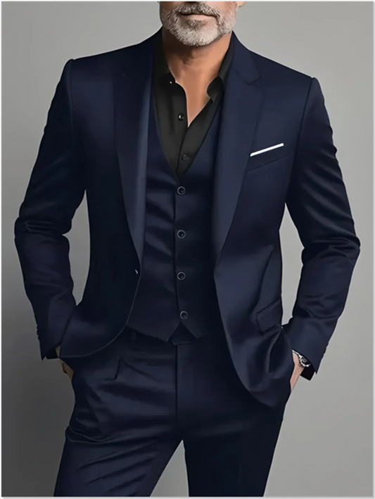 Elegant Men's Suit Sets- Slim Fit Tuxedo Set for Weddings & Formal Occasions.