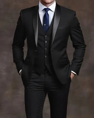 Elegant Men's Suit Sets- Slim Fit Tuxedo Set for Weddings & Formal Occasions.