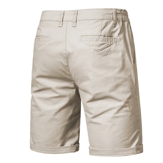 Shorts Men High Quality AIOPESON Summer 100% Cotton Solid
